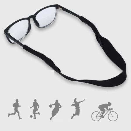 Gummiband för glasögon - Justerbara glasögonbågar med elastiska band - Säker passform för alla storlekar