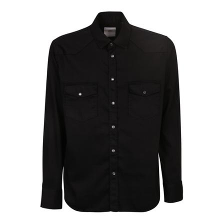 PT Torino Denim shirt , Zwart , Heren , Maat: L