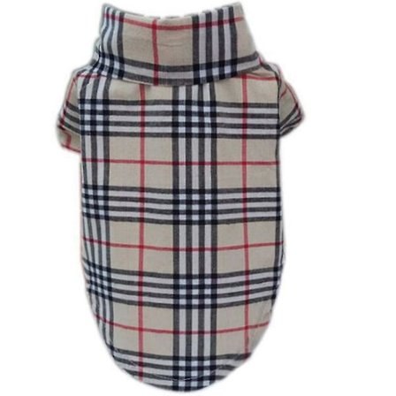 Liten Hundegenser - Klær Kattekrage Kostyme Polo Klær Rutete Valpeutstyr For Kjæledyr