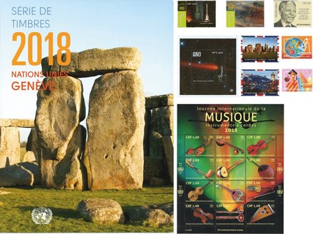 FN Geneve - Årsmappe 2018 - Postfrisk