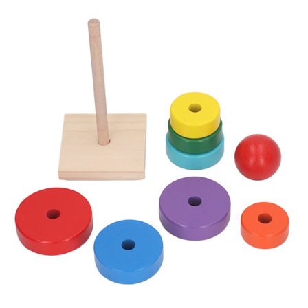 Puinen Pinottava Torni Leikki, Varhainen Kasvatuslelu Taaperoille, Rakennuspalikat