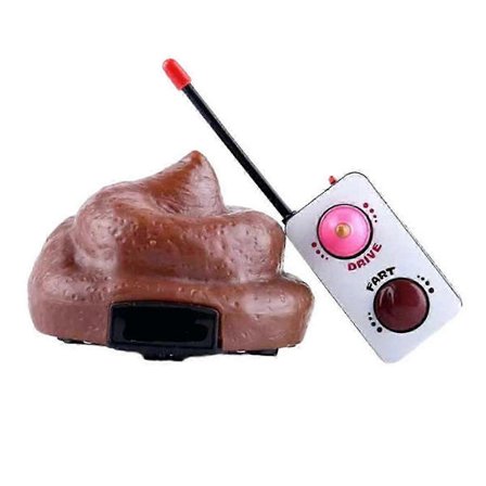 Fjernstyrt Bæsjebil Leke for Barn, Morsom Spøkegave til Familieselskaper og Bursdager