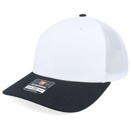 Richardson - Vit trucker Keps - 112 Combination White/Black Trucker @ Hatstore