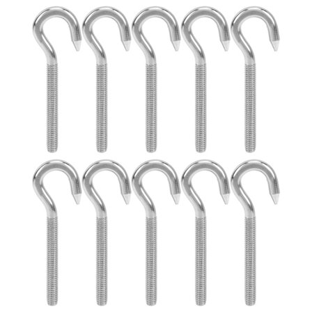 10 stk. M4 Skruekroge i rustfrit stål, høj hårdhed, kemisk industri, mekanisk udstyr