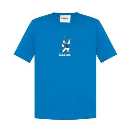 Iceberg T-shirt with logo , Blauw , Heren , Maat: XL