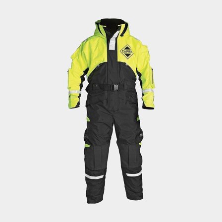 Macacão de flutuação Fladen Fishing 848 Maxximus 50N, preto/amarelo, Large (80 - 100 kg)