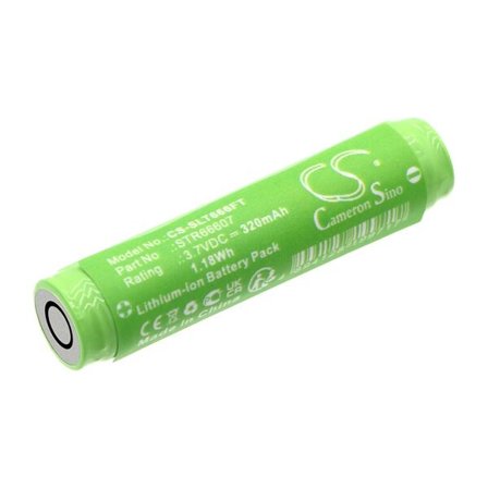 Batteri til lommelygte til Streamlight MicroStream USB, 66601 66602, 66603 og andre.