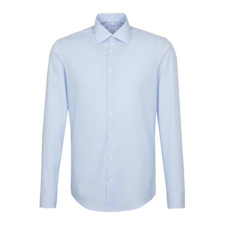 Seidensticker Business Shirt Slim , Blauw , Heren , Maat: M