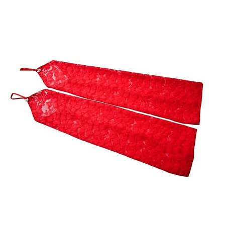 Pitsihanskat 1 pari Elegantti kukkakuvioitu pitsi Tulle Mesh Sormettomat hanskat naisille - Tyylikäs koristelu ja mukava istuvuus