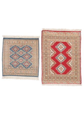 Pakistan Bokhara 2Ply Vloerkleed 65X88 Bruin/Donkerrood Wol, Pakistan