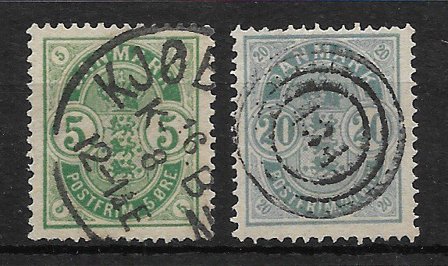 Danmark 1882 - AFA 32-33 - Stemplet