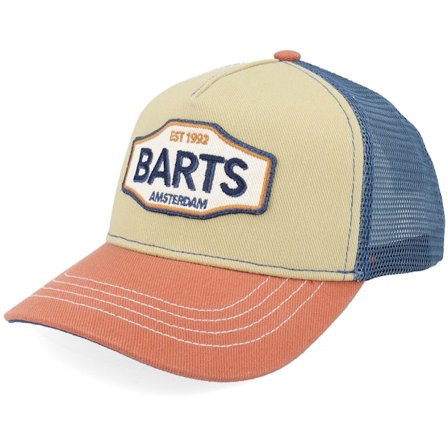 Barts - Beige trucker Keps - Kids Callagi Cap Terracotta/Navy/Orange A-Frame Trucker @ Hatstore