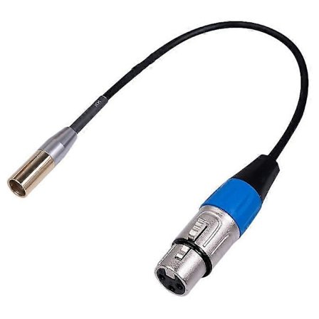 Rexlis 1ft Mini Xlr Hann Til Xlr Hunn Adapterkabel, 3-pinners Mini Xlr Til Xlr Videokabel, For Bmpcc