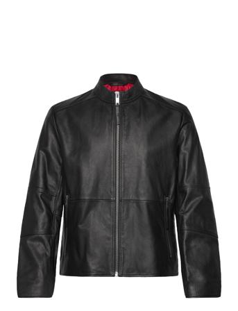 Lokis-3 Designers Jackets Leather Black HUGO