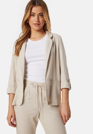VERO MODA Vmjesmilo 3/4 loose blazer Silver Lining Klær