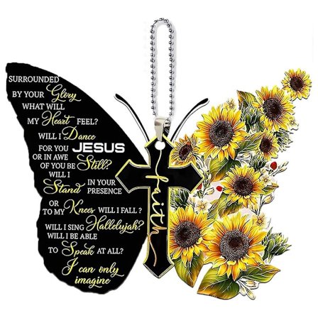 Sommerfugl Kors Bil Interiør Tilbehør, Juletræ Ornament