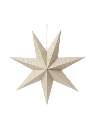 Åhléns Home Adventsstjärna JULES 50 cm Belysning Beige NOZSIZE