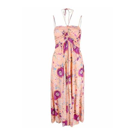 Isabel Marant Midi Kjole Orange, Dame