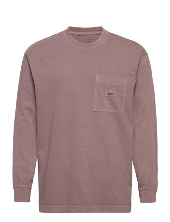 Ls Core Loose Tee T-shirts Long-sleeved Rosa Lee Jeans