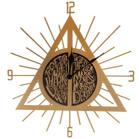 Harry Potter Väggklocka Deathly Hallows