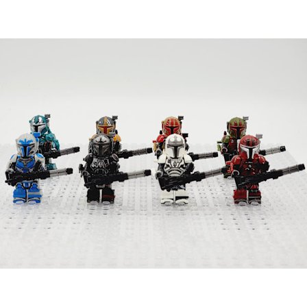 Star Wars Custom Heavy Mandalorian Mini Figures Assortment Set 8pcsDB