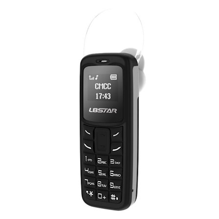 L8Star Bm30 Mini Bluetooth-telefon med inbyggd MP3-spelare Svart