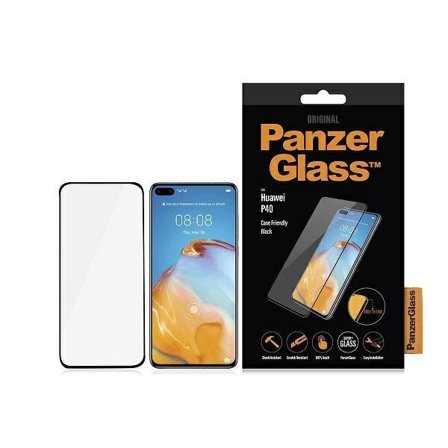 PanzerGlass E2E Super+ härdat glas för Huawei P40 - med svart ram