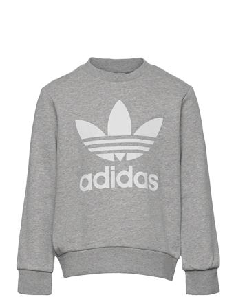 Trefoil Crew Sweat-shirt Genser Grå Adidas Originals