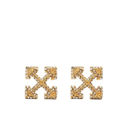 Off White Earrings Gul, Dame Øreringe, Størrelse: ONE Size