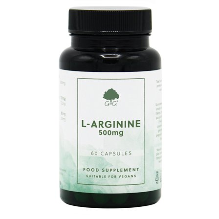 G&G Vitamins L-arginin 500 mg 60 kapsler