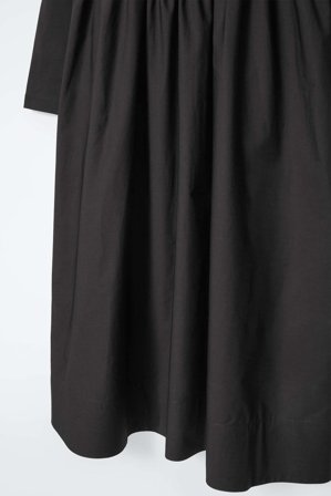 COS Femme Robe Midi Contrastée Manches Longues in Noir