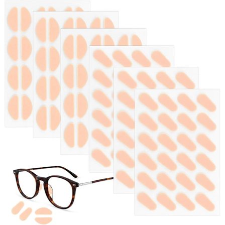 Silmälasien nenäpehmusteet puolikuun muotoiset 72 paria