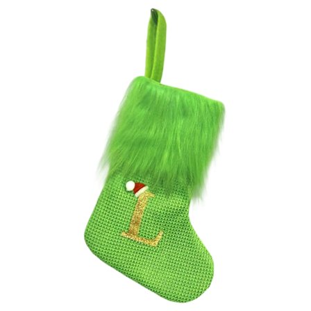 Traditionel Strikket Julepose Vægdekoration Gaveindpakning Strømpe