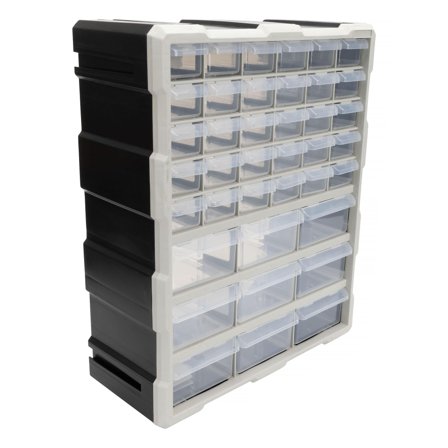 PELA 543436 Oppbevaringsskap 39 skuffer, Garasjeinnredning & oppbevaring