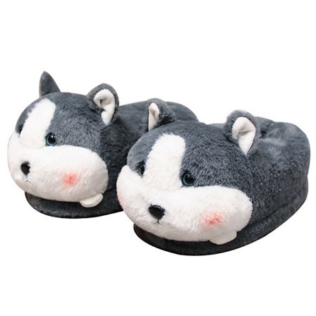 (husky)Kvinners Tøfler Søte Gris Tøfler Tegneserie Dyr Tøfler