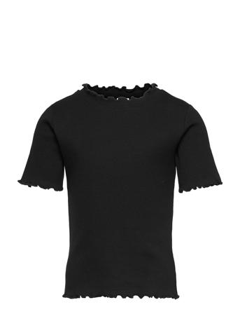 Lpanna Ss Short Tee Tw Bc T-shirts Short-sleeved Svart Little Pieces
