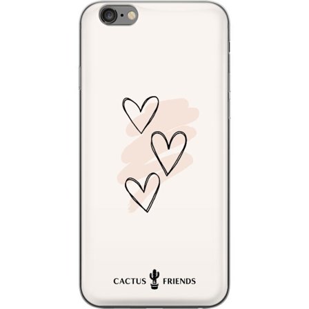 Kompatibel Mobilcover til Apple Apple iPhone 6 Plus Cactus and Friends - Soft Romance Sketch