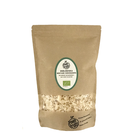 Powerfruits Ekologiska Rostade Kokoschips 400 g