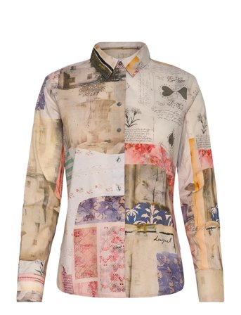 Photopost Tops Shirts Long-sleeved Pink Desigual