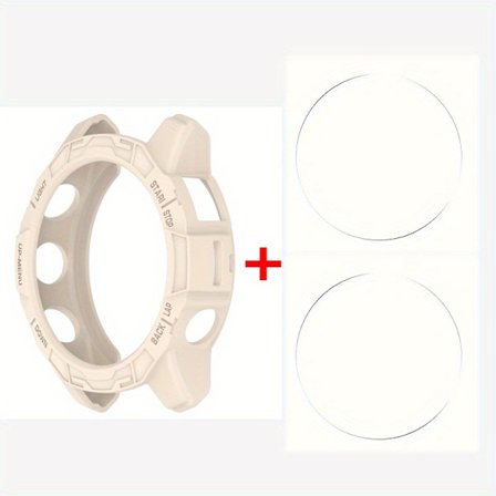 2 stk. hærdet glas + blød TPU-skal til Garmin Epix Pro 42 mm 47 mm 51 mm ur fuld dækning skærmbeskyttelsesfilm etui til Garmin Fenix 7 7S 7X Pro
