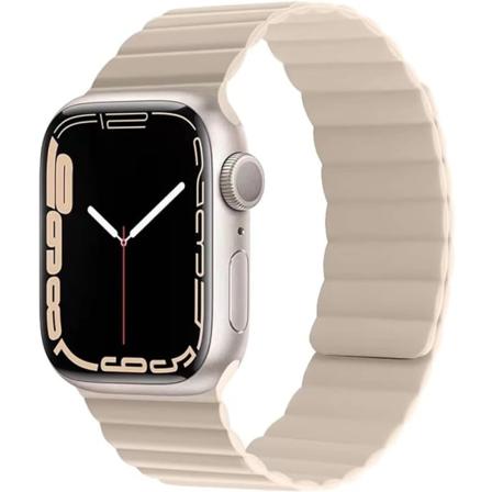Kompatibel med Apple Watch8-reimer, klokkestropp med magnetisk spenne, silikonklokkestropp 42/44/45/49mm, erstatningsreim for iWatch-reimer SE/7/6/5/4