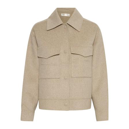 InWear, Opaliw Short Jacket 30106880 Beżowy, Kobieta, Rozmiar: L