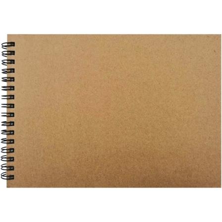 Skissebok spiralbundet hardback skisseblokk, minimalistisk kua-omslag