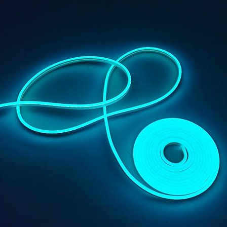 Neon LED-lysstripe 5 meter LED-silikon Neonlys 12V Fleksibel myk LED-neonlys Klippbar LED-neonrep Lysstripe for innendørs utendørs DIY Hom