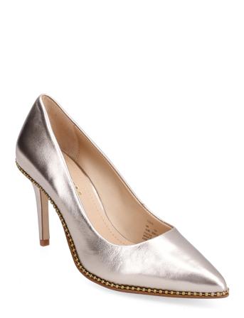 Waverly Metallic Pum;Champagne;10 B Shoes Heels Pumps Classic Guld Coach