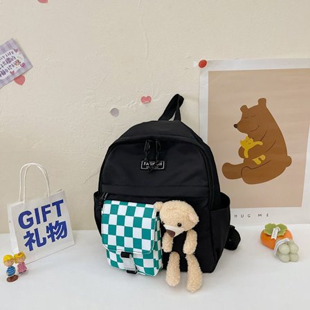 Student Stor Kapacitet Enkel Ryggsäck-Lila