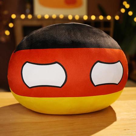 30cm Polenbold Plyslegetøj Fyldt Blødt Anime Landbold Plys Pude Børnegave German ball