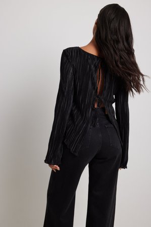 NA-KD Haut à bretelles nouées - - Noir - L