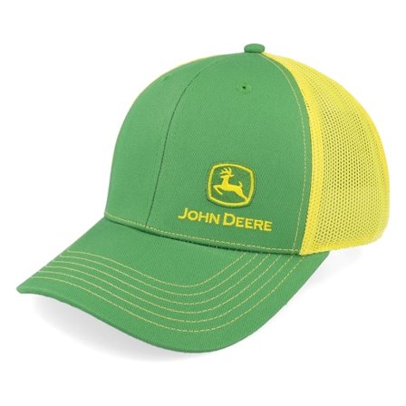 John Deere - Grønn trucker Caps - Current Front Left Emb Yellow/Green Trucker @ Hatstore