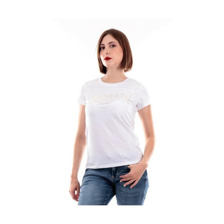 Armani Exchange T-Shirts vit, Dam, Dam, Storlek: M